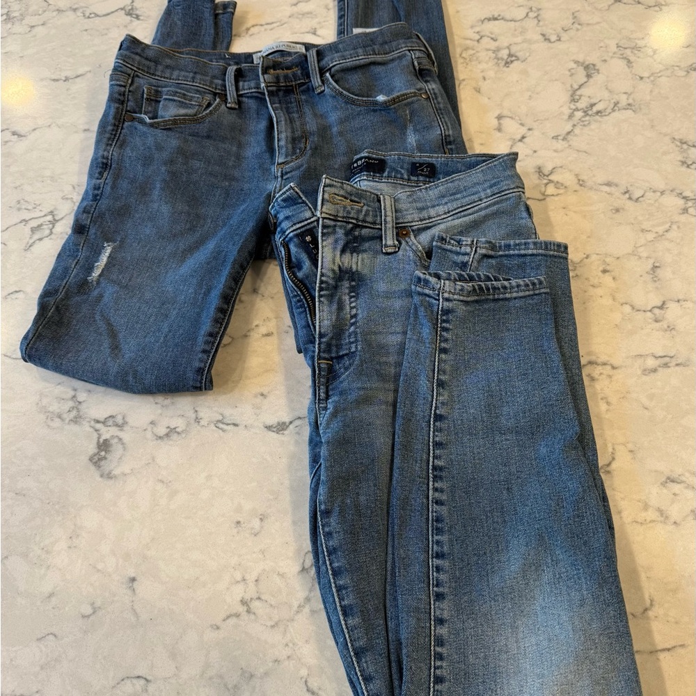 Banana Republic Women's Skinny Jeans - Blue And Luck Brand Ankle Jean